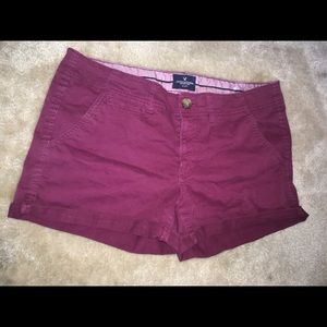 American Eagle Outfitters Twill Shortie Shorts